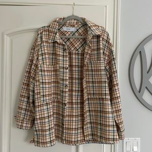 Bershka Plaid Blazer Shacket - Size M
